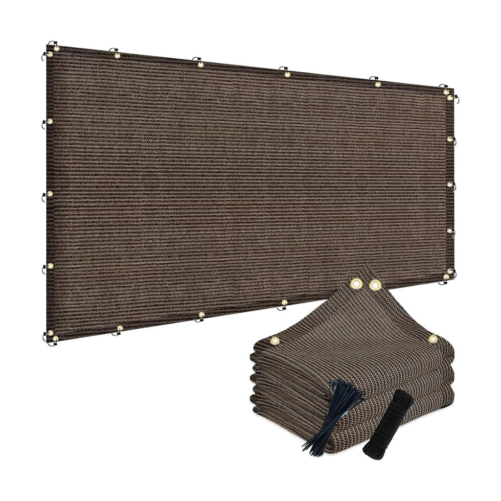 POYEE 90% Sun Shade Cloth, 6x20ft Pergola Shade Cover with Grommets | Outdoor Sun Shade Screen Fabric for Patio