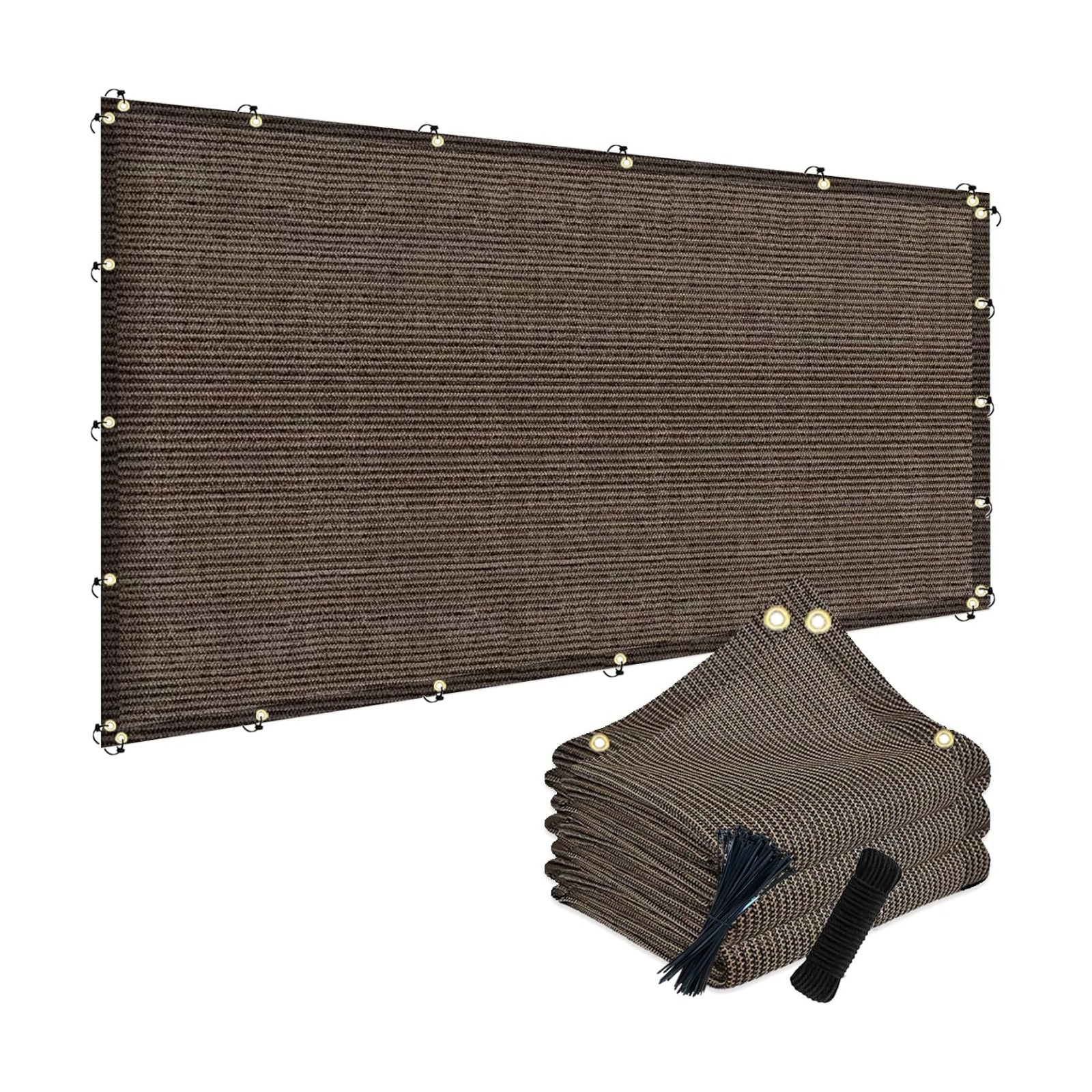 POYEE 90% Sun Shade Cloth, 6x20ft Pergola Shade Cover with Grommets | Outdoor Sun Shade Screen Fabric for Patio