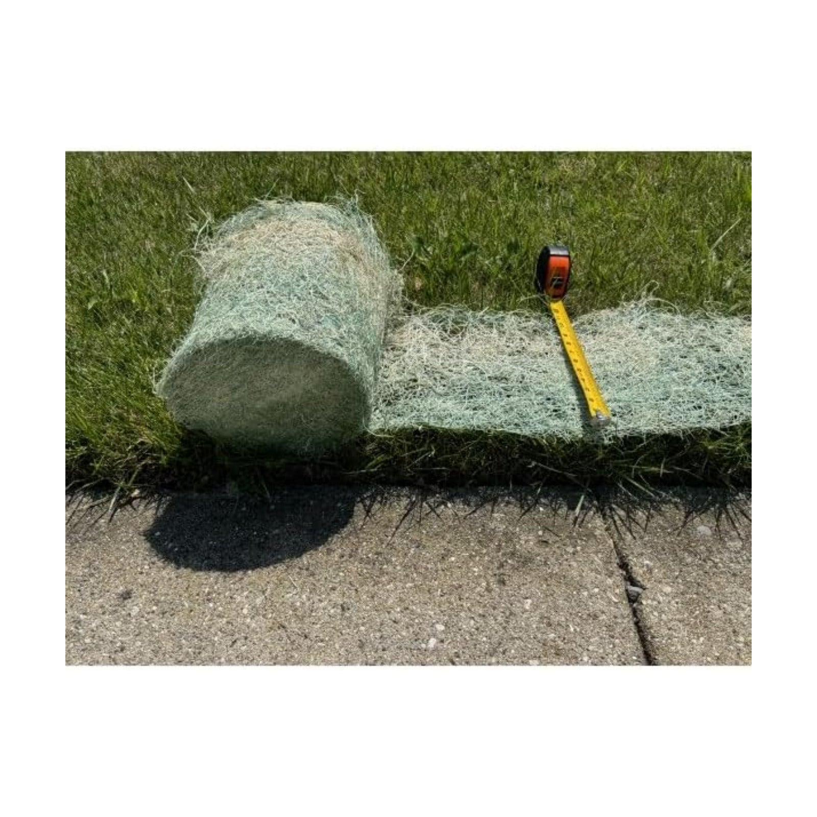 Farm Plastic Supply - Erosion Control Edging Roll - 1' x 112.5' - Green Erosion Control Blanket Landscape Roll, Erosion
