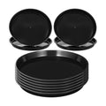 20Pack 13.4 Inch Plant Saucer, Heavy Duty Black Plastic Plant Trays for Pots – Round Drip Trays for Indoor/Outdoor
