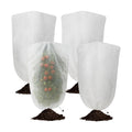 4 Pcs 5 x 3.3 ft Garden Plant Shade Cover with Drawstring, Non-Woven Sun Protection Cloth for Tomatoes, Peppers