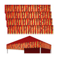 HunnmingRe 4 Pcs Halloween Carnival Tent Creepy Circus Theme Party Decor