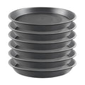6 Pack 12 Inch Gray Plant Saucers, Heavy Duty PP Water Catcher Trays | Large Water Catcher Saucers for Indoor & Outdoor