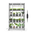 Indoor Greenhouse with Grow Light, 35.4x13.8x59in | Indoor Greenhouse, 4-Pack Full Spectrum Plant Lights, 24W Each