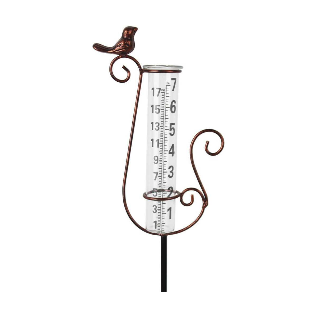 Rain Gauge Outdoor with 7 Inch Glass Tube