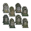 Eaasty 16 Pcs Halloween Tombstone Cutouts Double-Sided Paper Decorations