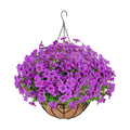 Artificial Hanging Flower for Outdoors(Purple)