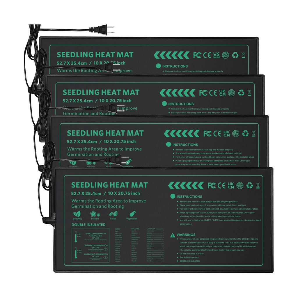 Seedling Heat Mat for Seed Starting,10" x 20.75" Waterproof Heating Pad for Indoor Plants Germination, Gardening