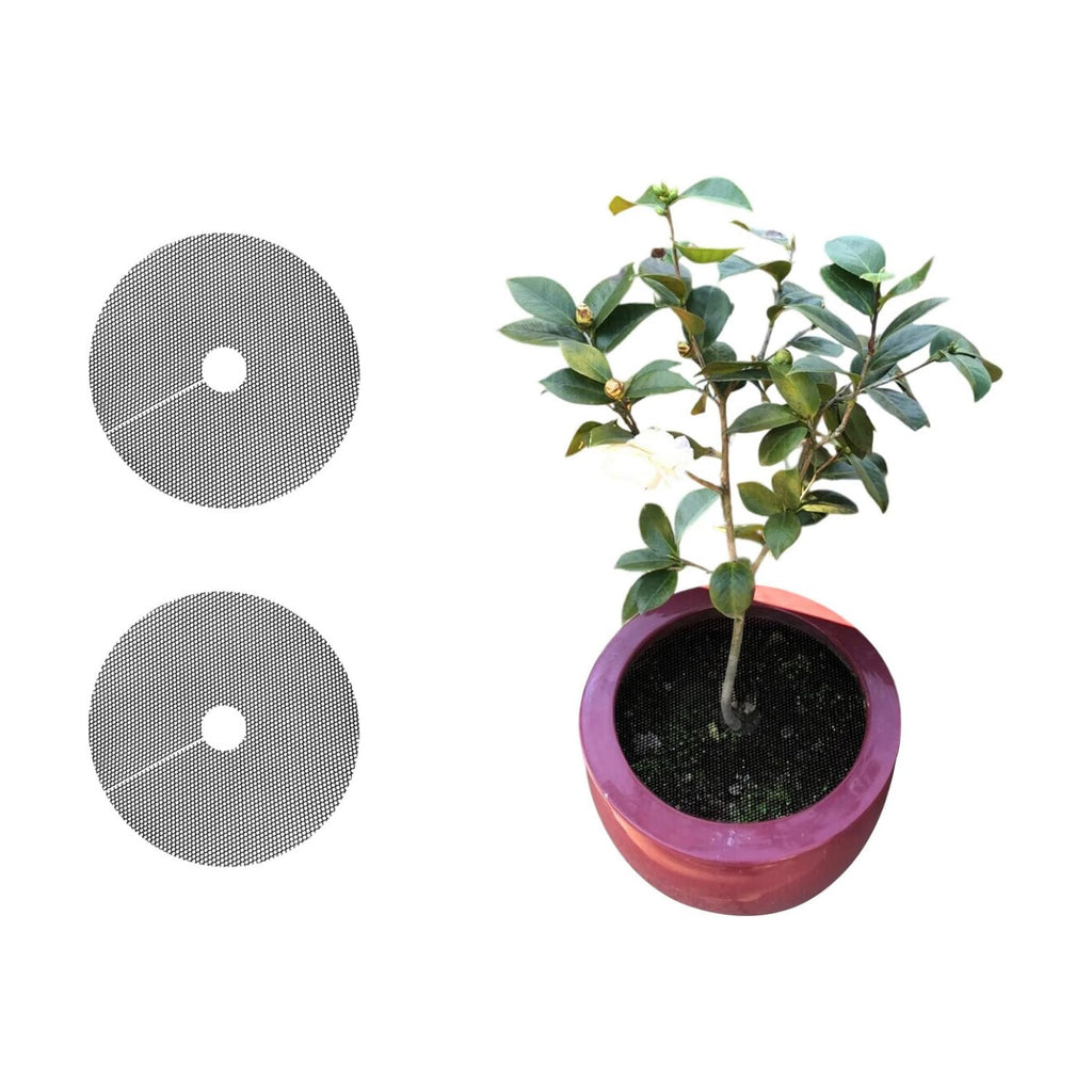 2 Pcs 11.81 Inchs Plant Pot Grids – Adjustable Soil Cover for Indoor/Outdoor Plant Protection – Durable Mesh Guard to Keep Animals Away from Potted Plants