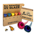 5 Pack, Bee Watering Station, 100% Handmade Porcelain, Bee and Butterfly Feeder for Garden, Outdoor Feeders for Thirsty
