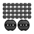 300Pcs Garden Staples Plastic Buffer Washer, Landscape Staple Gasket, Barrier Staples Washer, Yard Pins Pad for Barrier