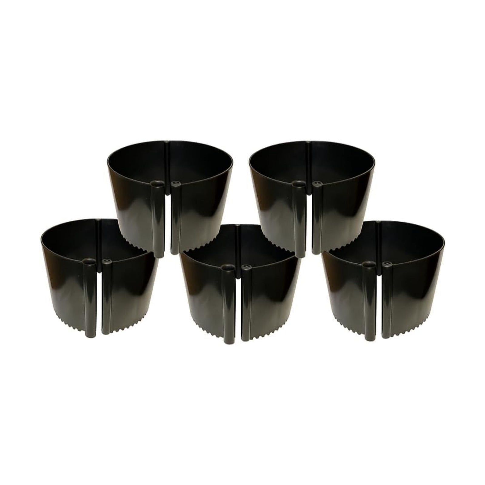 5 Pack Plant Rings for Outdoor Plants – Interlocking Planting Grow Rings | Garden Rings for Plants Support and Soil