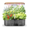 Hydroponics Growing System Indoor Garden: 12 Pods Indoor Herb Garden Kit with LED Grow Light Plant Germination Kit