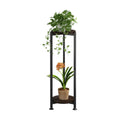 2 Tier Plant Stand Indoor Corner Tall Round Shape Plant Shelf | Modern Metal MDF board Flower Storage,Suitable tight