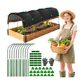 2026 Upgraded Garden Shade Cloth Kit 78.7"x59" Garden Shade Cloth for Plants Heat Protection with 5 Sets Garden Hoops