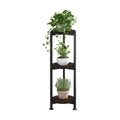 3 Tier Plant Stand Indoor Corner Tall Round Shape Plant Shelf | Modern Metal MDF board Flower Storage,Suitable tight