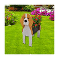 Beagle Dog Planter Pots, Animal Shaped Flower Pot | Large Cute Plant Gift for Women and Pet Lovers, Indoor Outdoor