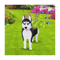 Siberian Husky Dog Planter Pots, Animal Shaped Flower Pot | Large Cute Plant Gift for Women and Pet Lovers, Indoor