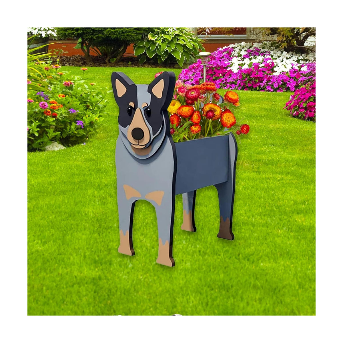 Australian Cattle Dog Planter Pots, Animal Shaped Flower Pot | Cute Plant Gift for Women and Pet Lovers, Indoor Outdoor