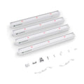Maygrove T5 Grow Lights for Indoor Plants 1FT, Red-Enhanced Full Spectrum 5000K Grow Light, 28W(4 x 7W), Grow Light Strips for Seed Starting, Greenhouse, High PPFD, Linkable, White, 4-Pack