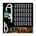 Geegoods Christmas Light Clip,240 Pcs Plastic Outdoor Weatherproof
