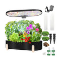 Hydroponics Growing System Indoor Garden:12 Pods Plant Kit Aeroponic Herb Vegetable Growth Lamp Countertop with LED