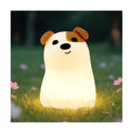 Cute Smile Puppy Night Light RGB Rechargeable for Nursery Bedroom