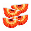 Augshy 4Pcs Fall Bunting Fan Flags, Thanksgiving Orange Yellow Brown Banner
