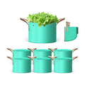 7 Pcs 10 Gallon Grow Bags, PE Garden Pots with Handle for Plants | Collapsible Gardening Supplies with Drainage Holes