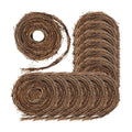 Janinka 12 Pcs 15 Feet Grapevine Garland Natural Twig Vine Wreath for Craft