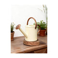 Bamworld Metal Watering Can for Indoor Outdoor Plant 1/2 Gallon Creamy | plant watering cans with Removable Spout