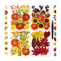 85Pcs Dried Flowers for Crafts, Natural Pressed Flowers for Crafts Real Dried Pressed Flowers Dry Leaves in Orange & Yellow for Resin, DIY Art, Scrapbook, Jewelry, Candle & Soap Making w/ Tweezer