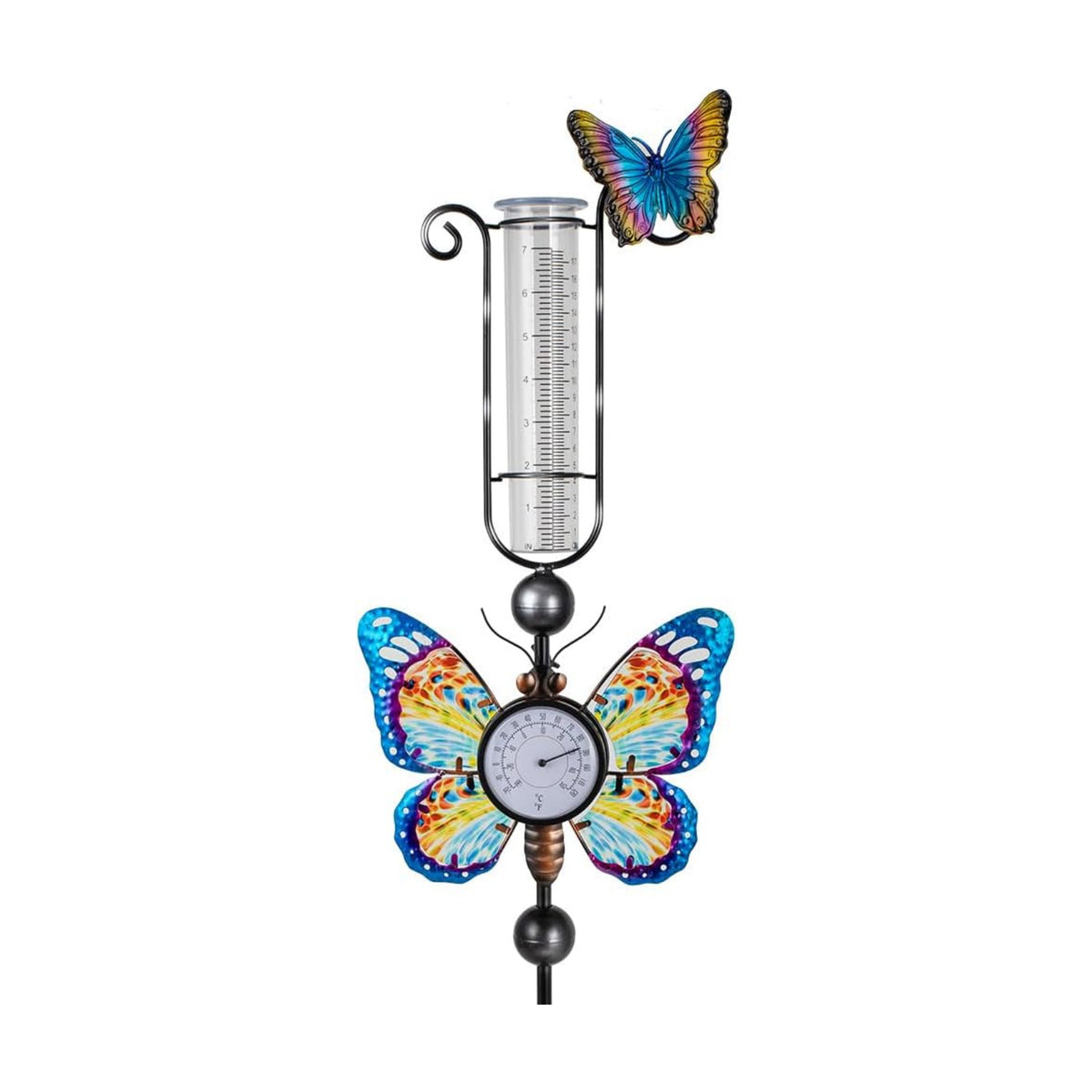 Rain Gauge Outdoor with 7 Inch Plastic Tube