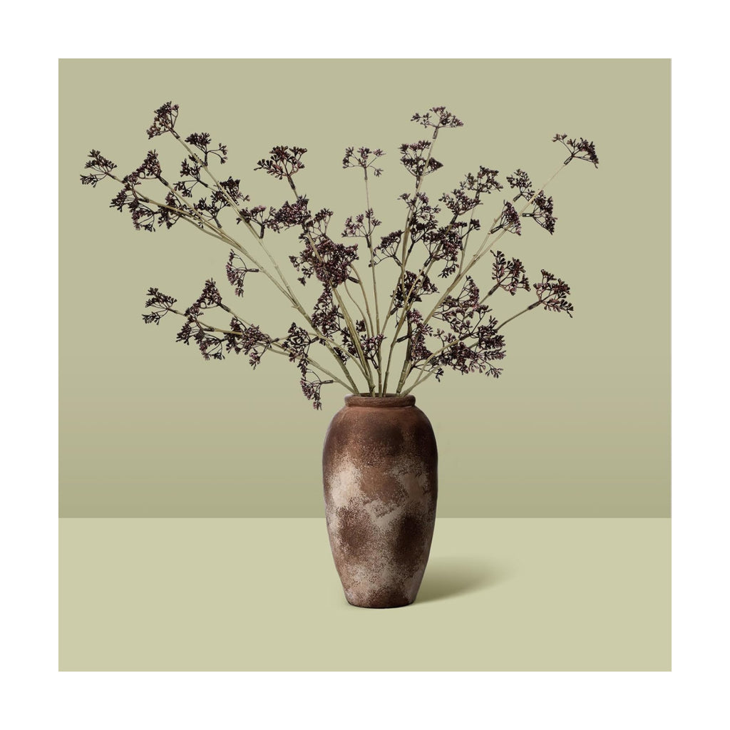 Suncalla 6 Pcs Faux Dusty Plum Berry Stem Fall Decor, Plum, 22 Inch