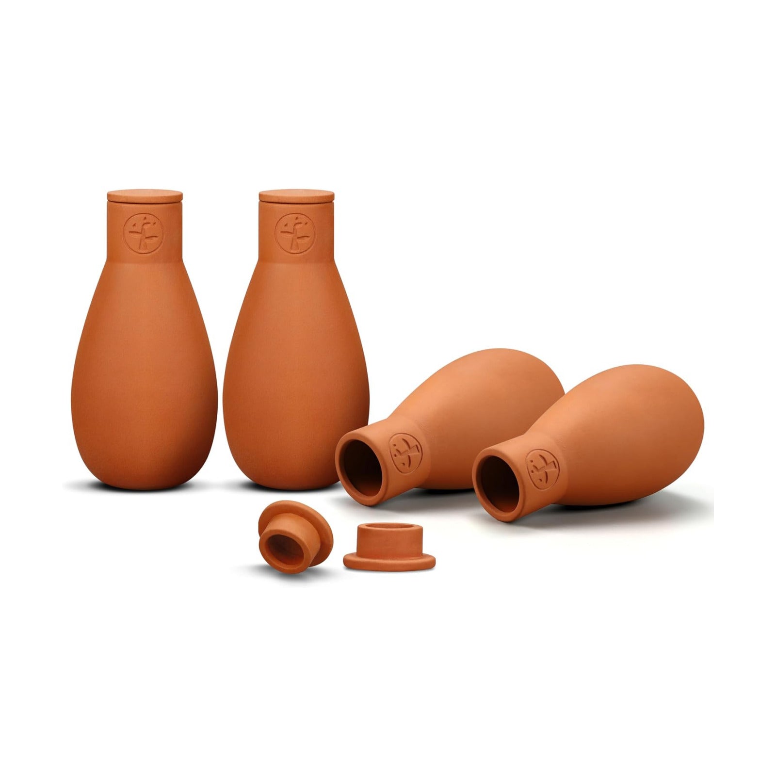 Soilagua 16 oz Olla Plant Watering Globes, Terracotta Watering Pots System, Self Watering Planter Insert for Outdoor &
