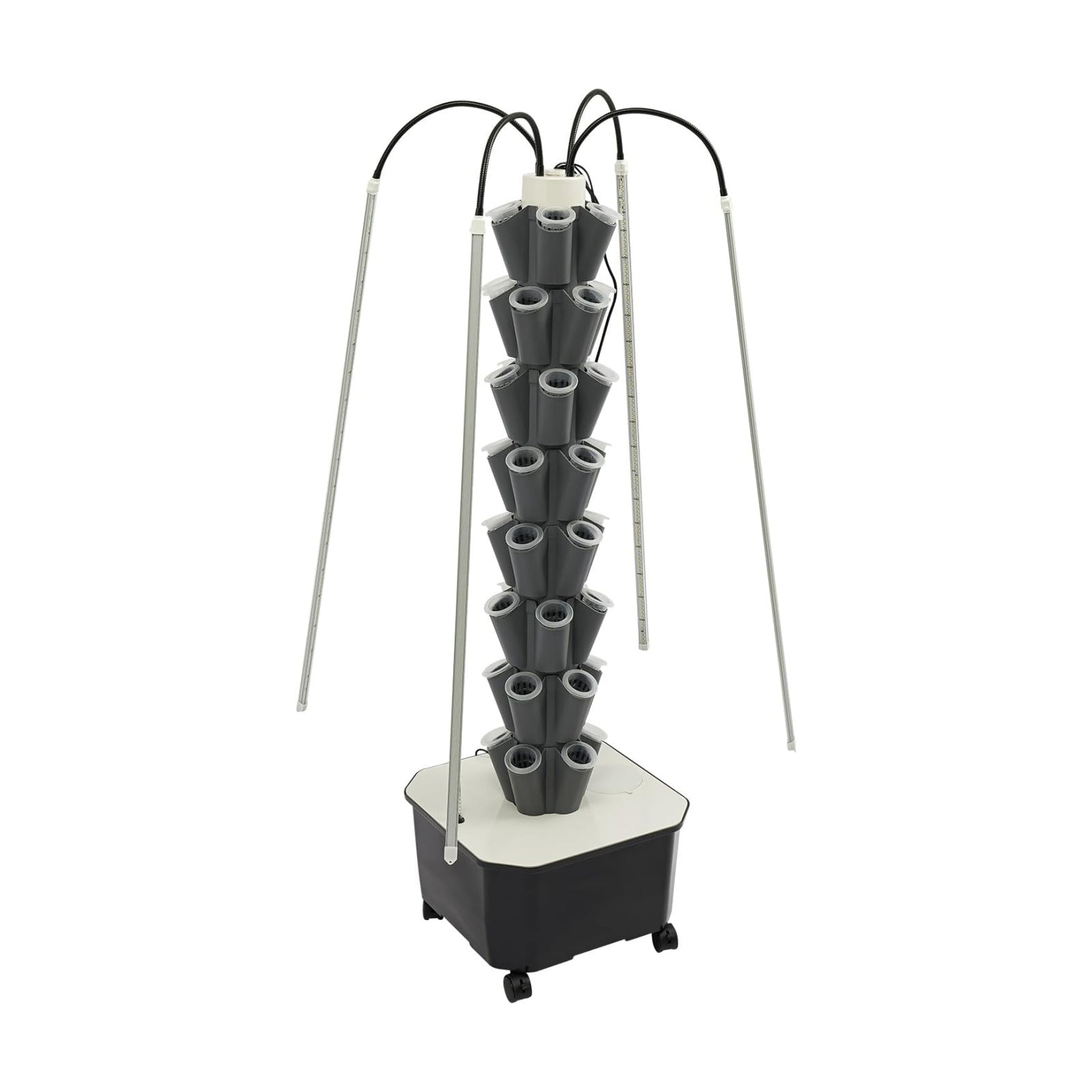 Hydroponic Growing System Tower, 80W 40 Plants 5-Layer Hydroponic Tower with LED Light Vertical Hydroponics Garden