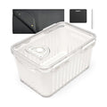 Wisedry 2PCS 10L Silica Gel Flower Drying Box, One Step Retrieve Dried Flowers, 12.6''L X 8.3''W X 6.1''H Storage Box with Cleanup Mat, Erasable Pen & Adhesive Label