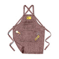 Denim Apron with Pockets for Hair Stylist Gardening Craftsmen Barista Women Hairdresser Jean Work Apron Cross Straps