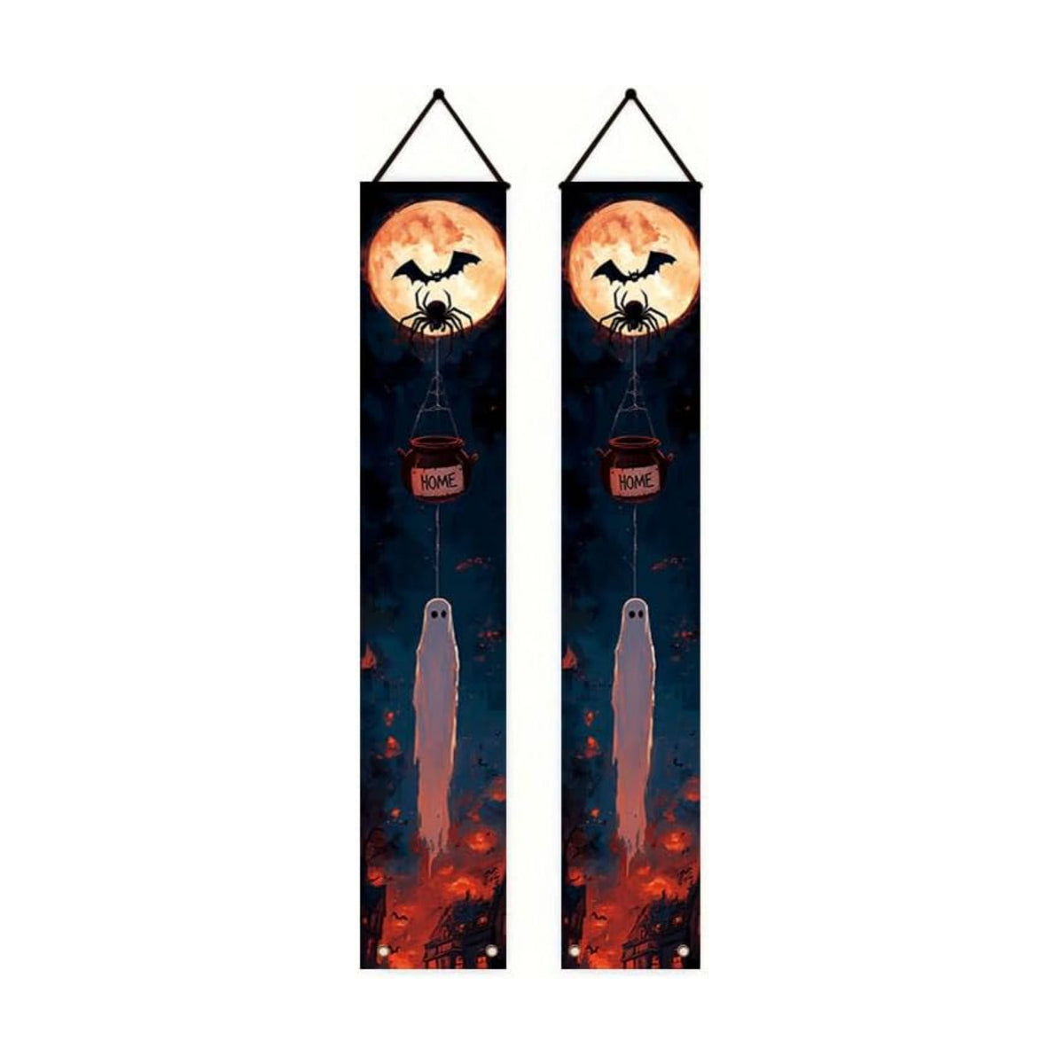 12x71 inch Halloween porch banner background cloth hanging decoration, suitable for birthday parties, indoor, outdoor, terrace and deck holiday celebrations