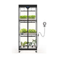 Barrina LP600 Indoor Greenhouse with Grow Light, 4 Tier Stand with Tent | Adjustable Shelf, 75W TX-S25 1.6FT 5000K Full