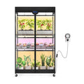 Barrina LP900 Indoor Greenhouse with 3 Full Spectrum Modes Light, 4 Tier | 135W TX-S45 3FT, DIY Height, Plant Shelf