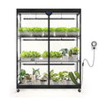 Barrina LP1200 Indoor Greenhouse with Grow Light, 4 Tier Stand with Tent | Adjustable Shelf, 150W TX-S50 3.2FT 5000K