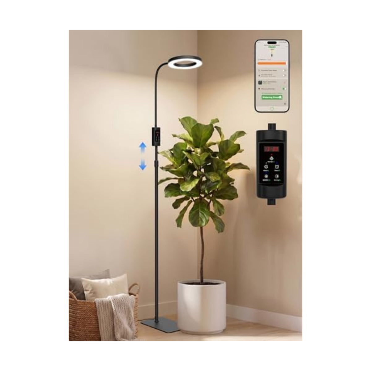 GLOWRIUM Smart Grow Lights for Indoor Plants,Plant Light with Bluetooth App