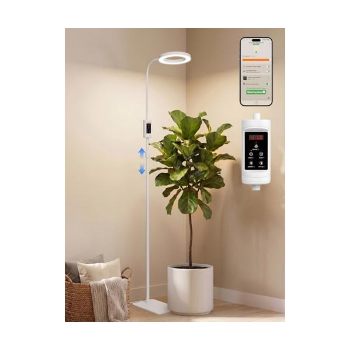 GLOWRIUM Smart Grow Lights for Indoor Plants,Plant Light with Bluetooth App