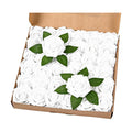 BLEUM CADE 36Pcs Artificial Flowers Fake Foam Roses with Stems for Wedding