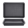 GREANER 3 Packs Plant Tray, 11 Inch Black Seed Starter Tray Rectangular, Heavy Sturdy Plant Saucer for Outdoors and Indoors Use