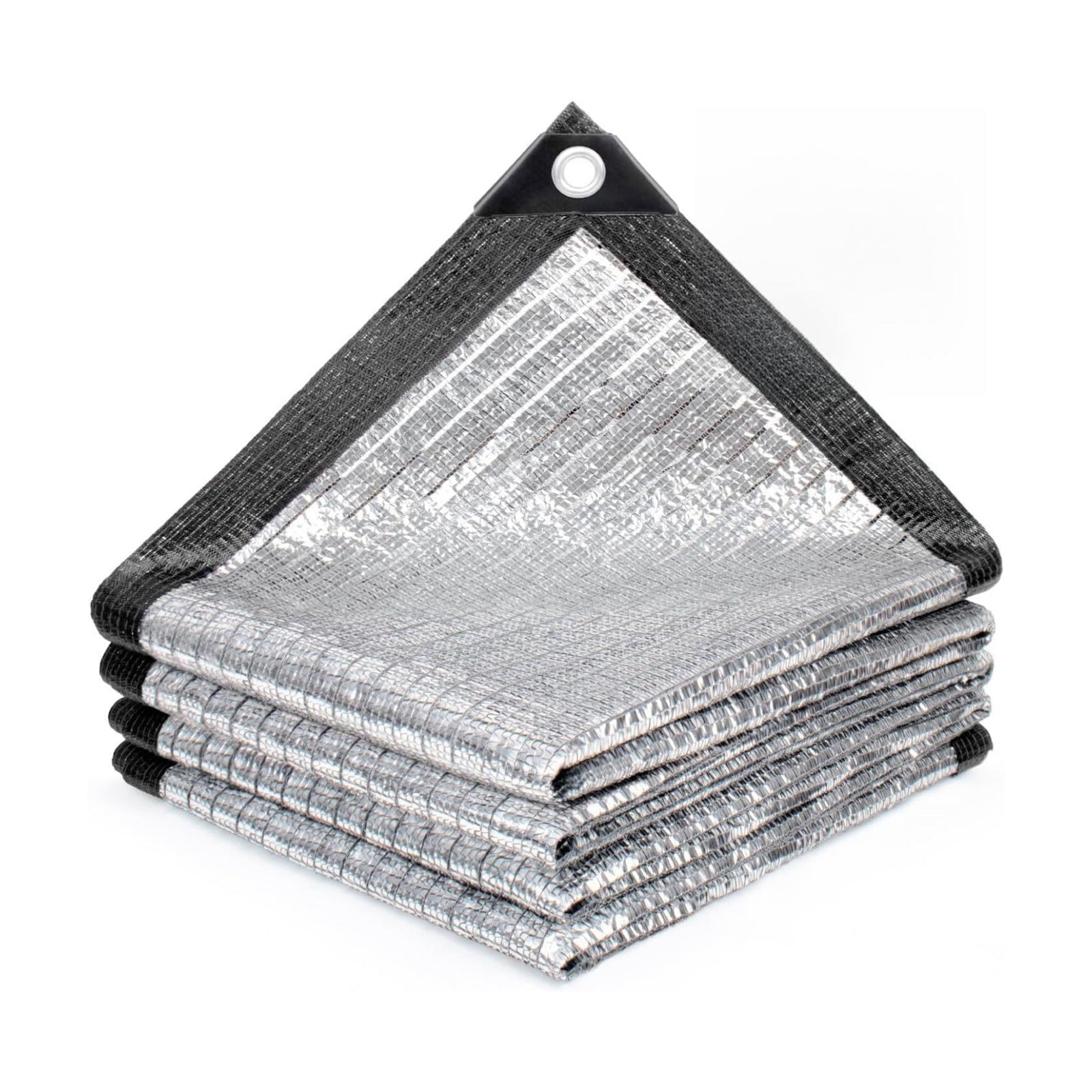 SUNNY GUARD 85% Aluminum Sun Shade Cloth, 20x20FT Heat Reflective Tarp | Reflective Aluminum Shade Cloth Blocks 85%