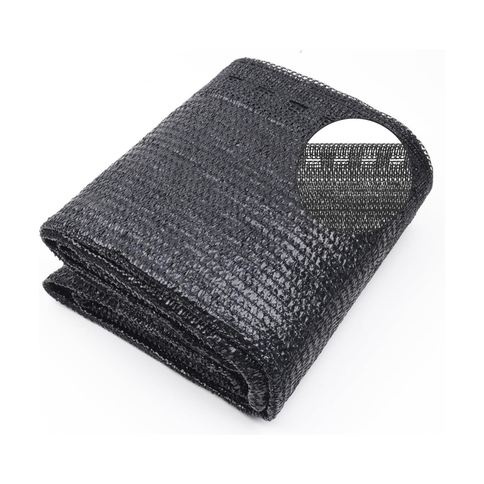 Cool Area Sun Shade Cloth Shade Net for Garden, 70% 6.5x20ft, Black | Made of New HDPE. Special Woven Hole Design. UV