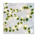 suddus Fake Vines with Lights Battery Operated, 20 LED 6.56FT Pothos Garland Fairy Lights with Timer, Leaf String Lights for Bedroom,Room,Window,Wall,Party,Garden,Wedding Indoor Decor (Warm White)