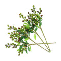 4PCS Artificial Greenery Faux Olive Berry Stems Fake Berries Branches Artificial Green Olive Branches Fake Berry Stems Decorations Fruits for Christmas Vase Filling Home Garden Wreath Decor(Green)